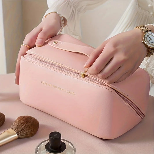 Organizzatore per il trucco, borsa da toilette femminile, custodia per il trucco, custodia di lusso per signora, borsa per cosmetici, borsa organizer per viaggi con cerniera