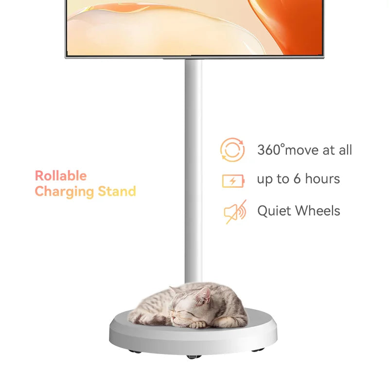 Free shipping Tv 21.5 Inch Incell Smart Display Lcd Touch Screen Indoor Android 12 Portable Smart Tv