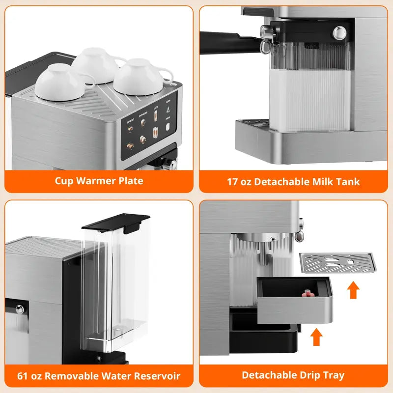 3-in-1 Latte & Cappuccino Maker